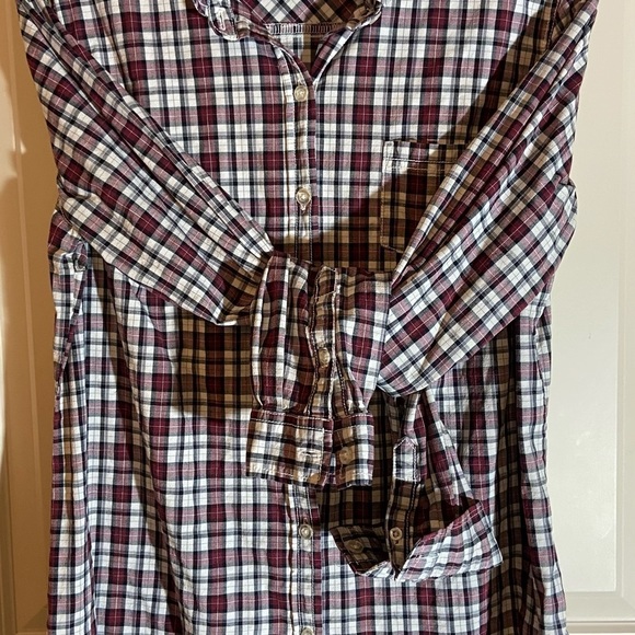 MOSSIMO Juniors Sz-XXL Button-up Top, Plaid-Not Flannel-Very Stretchy-Fitted Cut - Picture 13 of 13